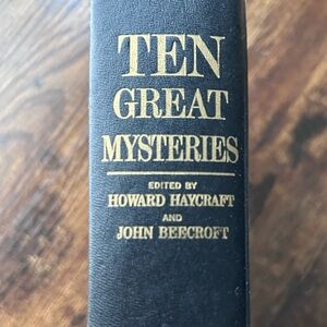 Ten Great Mysteries vintage book 1959 Doubleday Agatha Christie Ellery Queen